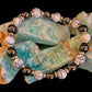 WHITE TURQUOISE & HEMATITE ENERGY PROTECTION BRACELET – 8MM BEADS FOR MEDIUM WRISTS