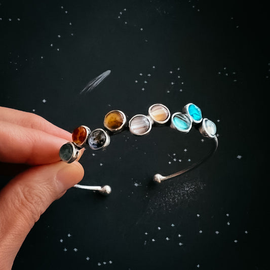 TINY PLANET SOLAR SYSTEM BRACELET