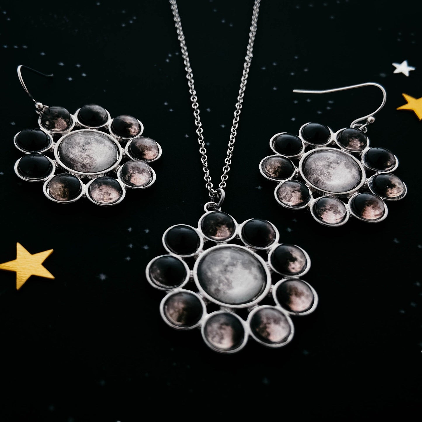 MOON PHASE HALO JEWELRY SET