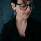 TEARDROP NECKLACE WITH AUTHENTIC RAW METEORITE