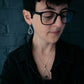 METEORITE JEWELRY SET - TEARDROP NECKLACE AND EARRINGS