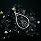 TEARDROP NECKLACE WITH AUTHENTIC RAW METEORITE