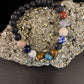 EIGHT PLANETS BEADED BRACELET – SOLAR SYSTEM LAVA ROCK & GEMSTONE STRETCH BRACELET
