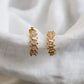 TAPERED BAGUETTE CZ HOOPS