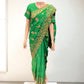 TRADITIONAL DESIGNER GREEN SAREE WITH READY BLOUSE – ELEGANT INDIAN ETHNIC WEAR