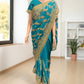 TRADITIONAL DESIGNER SAREE WITH READY BLOUSE – ELEGANT INDIAN ETHNIC WEAR- 015