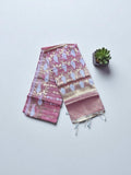 TRADITIONAL ORGANZA MASLINE JARI JAMDANI SAREE - INDIAN ETHNIC WEAR FOR WOMEN- 03