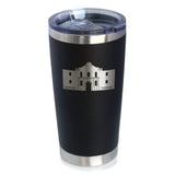 THE ALAMO - INSULATED COFFEE TUMBLER CUP WITH SLIDING LID - STAINLESS STEEL INSULATED MUG - STATE OF TEXAS GIFTS AND SOUVENIRS FOR TEXANS