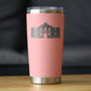 THE ALAMO - INSULATED COFFEE TUMBLER CUP WITH SLIDING LID - STAINLESS STEEL INSULATED MUG - STATE OF TEXAS GIFTS AND SOUVENIRS FOR TEXANS