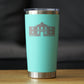 THE ALAMO - INSULATED COFFEE TUMBLER CUP WITH SLIDING LID - STAINLESS STEEL INSULATED MUG - STATE OF TEXAS GIFTS AND SOUVENIRS FOR TEXANS
