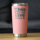 THIS IS HOW LIFE SHOULD BE INSULATED COFFEE TUMBLER WITH SLIDING LID INSPIRATIONAL GIFTS FOR WOMEN 20OZ STAINLESS STEEL TUMBLER