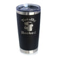 TOTALLY BOOKED - INSULATED COFFEE TUMBLER CUP WITH SLIDING LID - STAINLESS STEEL TRAVEL MUG - UNIQUE READING GIFTS FOR WOMEN AND MEN READERS