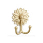MID CENTURY MODERN FLOWER BRASS HOOK