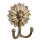 MID CENTURY MODERN FLOWER BRASS HOOK