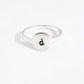 INITIAL SIGNET STERLING SILVER RING