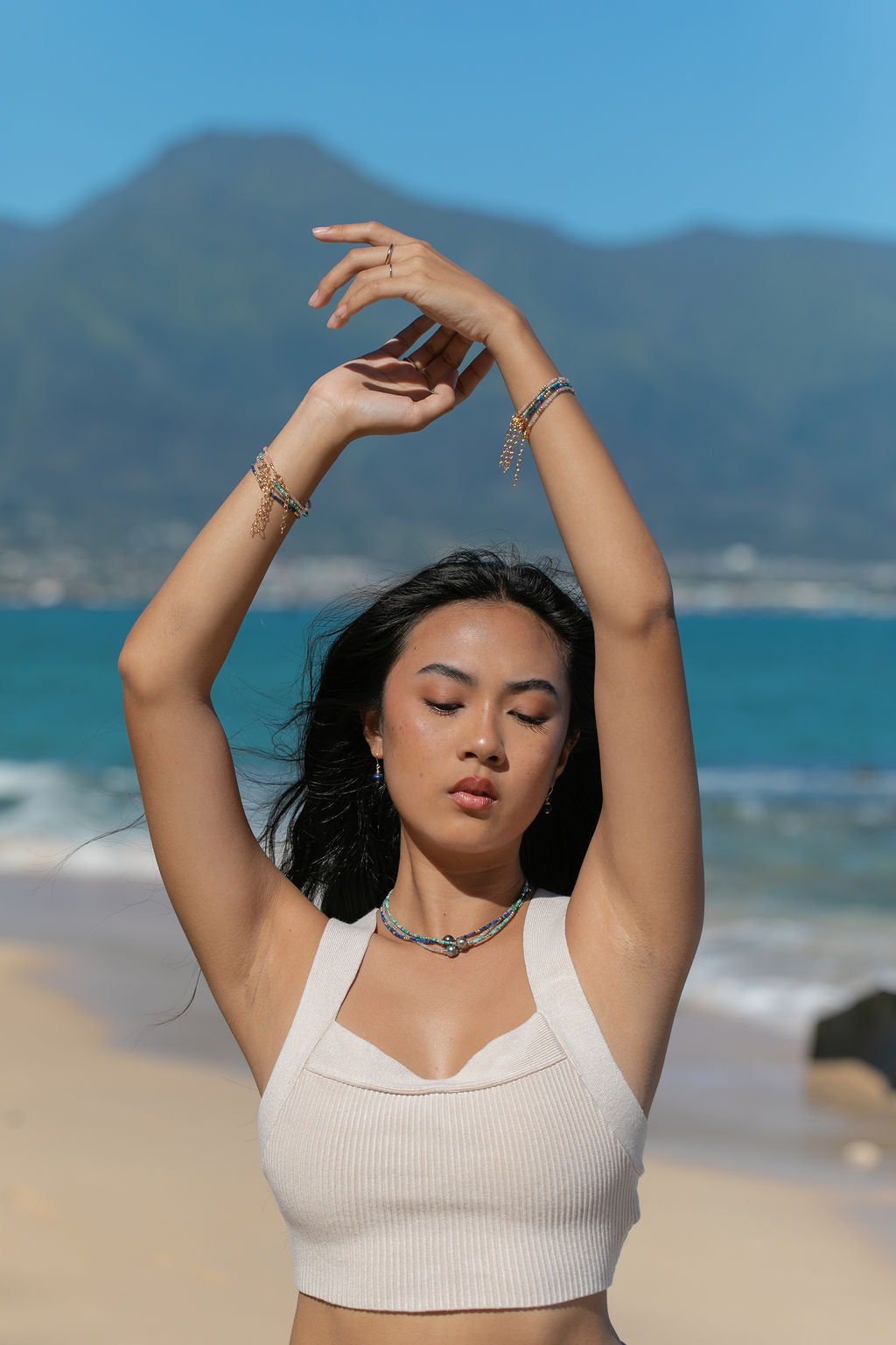 TAHITIAN PEARL AND GEMSTONE NECKLACE - IOLANA