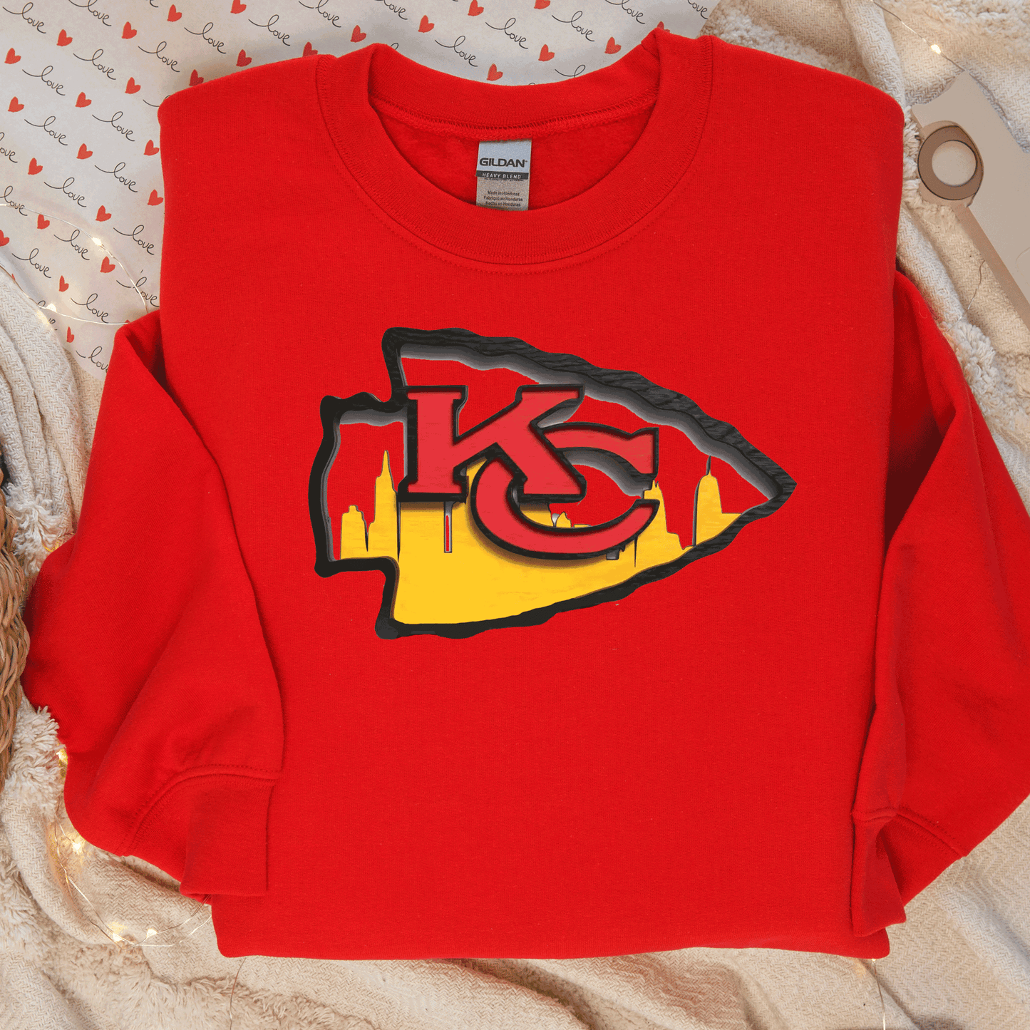SUPER BOWL KANSAS CITY FOOTBALL CHIEFS T-SHIRT, KC FOOTBALL TEE, GAME DAY SHIRT GIFT COMFORT COLORS OVERSIZED LOOK