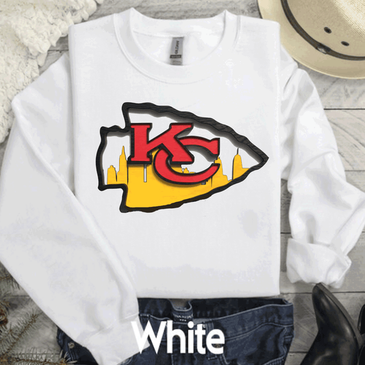 SUPER BOWL KANSAS CITY FOOTBALL CHIEFS T-SHIRT, KC FOOTBALL TEE, GAME DAY SHIRT GIFT COMFORT COLORS OVERSIZED LOOK