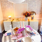 TOTO PALM IN CREAM AND GREY IKAT PLACEMAT