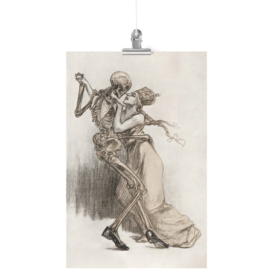 THE GERMAN TANGO (LADY DANCES WITH DEATH) BY LOUIS RAEMAEKERS MATTE POSTER