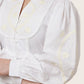 TONAL EMBROIDERED OFF WHITE CASUAL MIDI DRESS - S TO 3XL