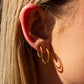 MEDIUM CLASSIC CLICKER HOOP EARRINGS