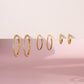 MEDIUM CLASSIC CLICKER HOOP EARRINGS