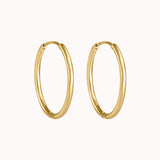 MEDIUM CLASSIC CLICKER HOOP EARRINGS