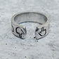 MIDDLE FINGER THIN BAND RING