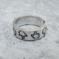 MIDDLE FINGER THIN BAND RING