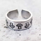MUSHROOM SILVER RING