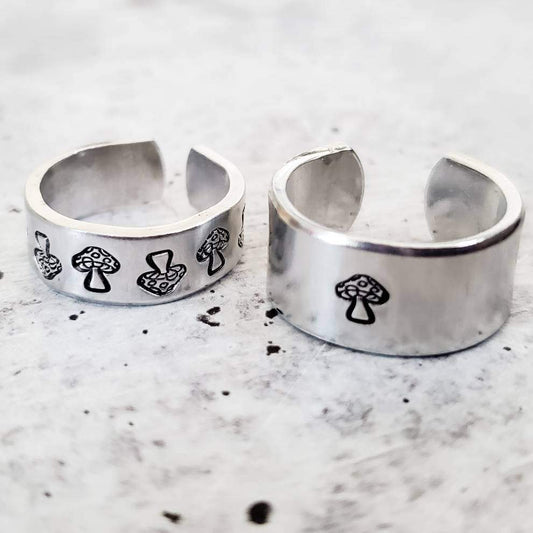 MUSHROOM SILVER RING