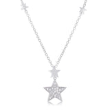 .32CT STAR NECKLACE WITH SHIMMERING CZ
