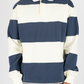 THE LABEL STRIPED RUGBY POLO