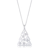 .2 CT CZ CHRISTMAS TREE WITH MIXED STARS PAVE HOLIDAY PENDANT