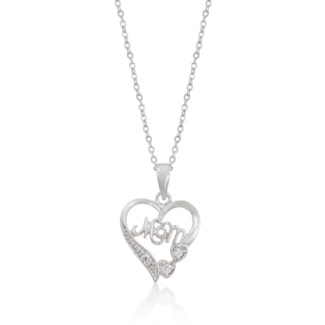 #1 MOM HEART PENDANT