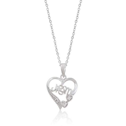 #1 MOM HEART PENDANT