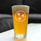 TENNESSEE FLAG PINT GLASS FOR BEER - STATE THEMED DRINKING DECOR AND GIFTS FOR TENNESSEAN WOMEN & MEN - 16 OZ GLASSES
