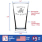 TAKING IT NICE & EASY SEA TURTLE PINT GLASS FOR BEER DRINKING MEN & WOMEN - FUN UNIQUE TURTLE GIFT IDEA