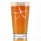 STARFISH PINT GLASS FOR BEER - BEACH THEMED DECOR AND DECORATIVE OCEAN GLASSWARE GIFTS FOR WOMEN AND MEN - 16 OZ GLASSES