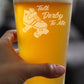 TALK DERBY TO ME - PINT GLASS FOR BEER - FUNNY ROLLERBLADING GIFTS AND DECOR FOR MEN & WOMEN - 16 OZ GLASSES
