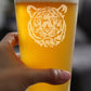 TIGER FACE PINT GLASS FOR BEER - UNIQUE TIGER THEMED DECOR AND GIFTS FOR ANIMAL LOVERS - 16 OZ GLASSES