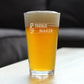 TREBLE MAKER - PINT GLASS FOR BEER - CUTE FUNNY MUSIC TEACHER GIFTS FOR WOMEN AND MEN - FUN UNIQUE MUSICAL DECOR