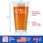 TREBLE MAKER - PINT GLASS FOR BEER - CUTE FUNNY MUSIC TEACHER GIFTS FOR WOMEN AND MEN - FUN UNIQUE MUSICAL DECOR