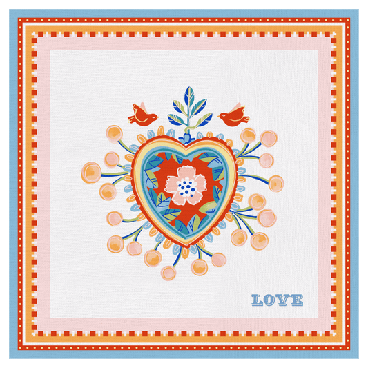 SQUARE STAIN RESISTANT PLACEMAT - HEART - MAMMA MIA