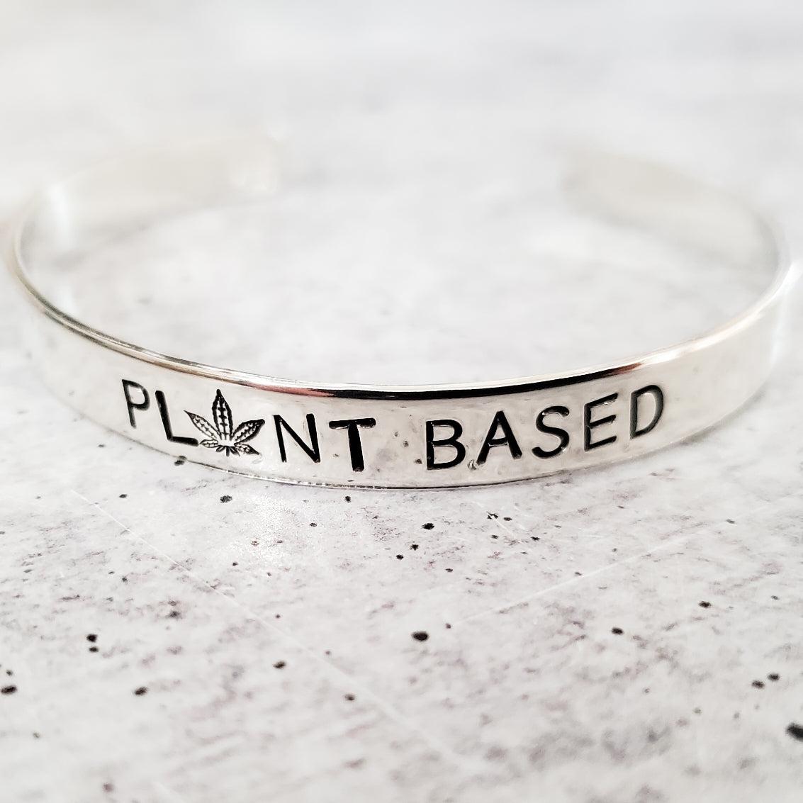 PLANT BASED STACKING CUFF BRACELET FOR VEGAN POT HEAD