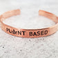 PLANT BASED STACKING CUFF BRACELET FOR VEGAN POT HEAD