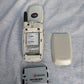 Kyocera Oystr KX9 / Oyster KX9D - White ( Virgin Mobile ) Rare Flip Phone - screen damaged