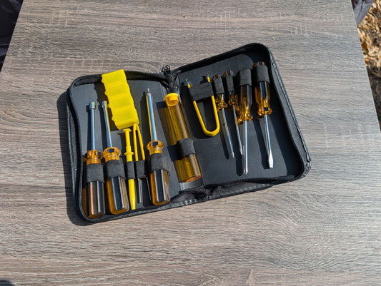 TRAVEL 12 PIECE FELLOWS COMPUTER TECH PC SERVICE/REPAIR TOOL KIT