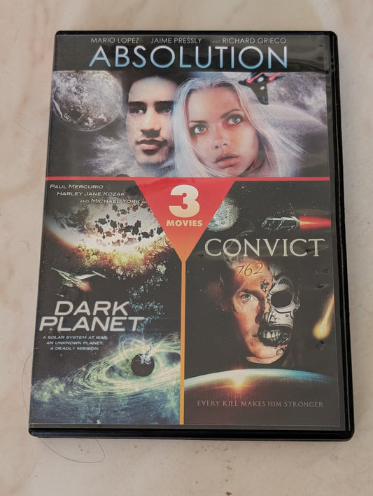 Absolution, Dark Planet, Convict 762 - 3 Sci-Fi Movies DVD